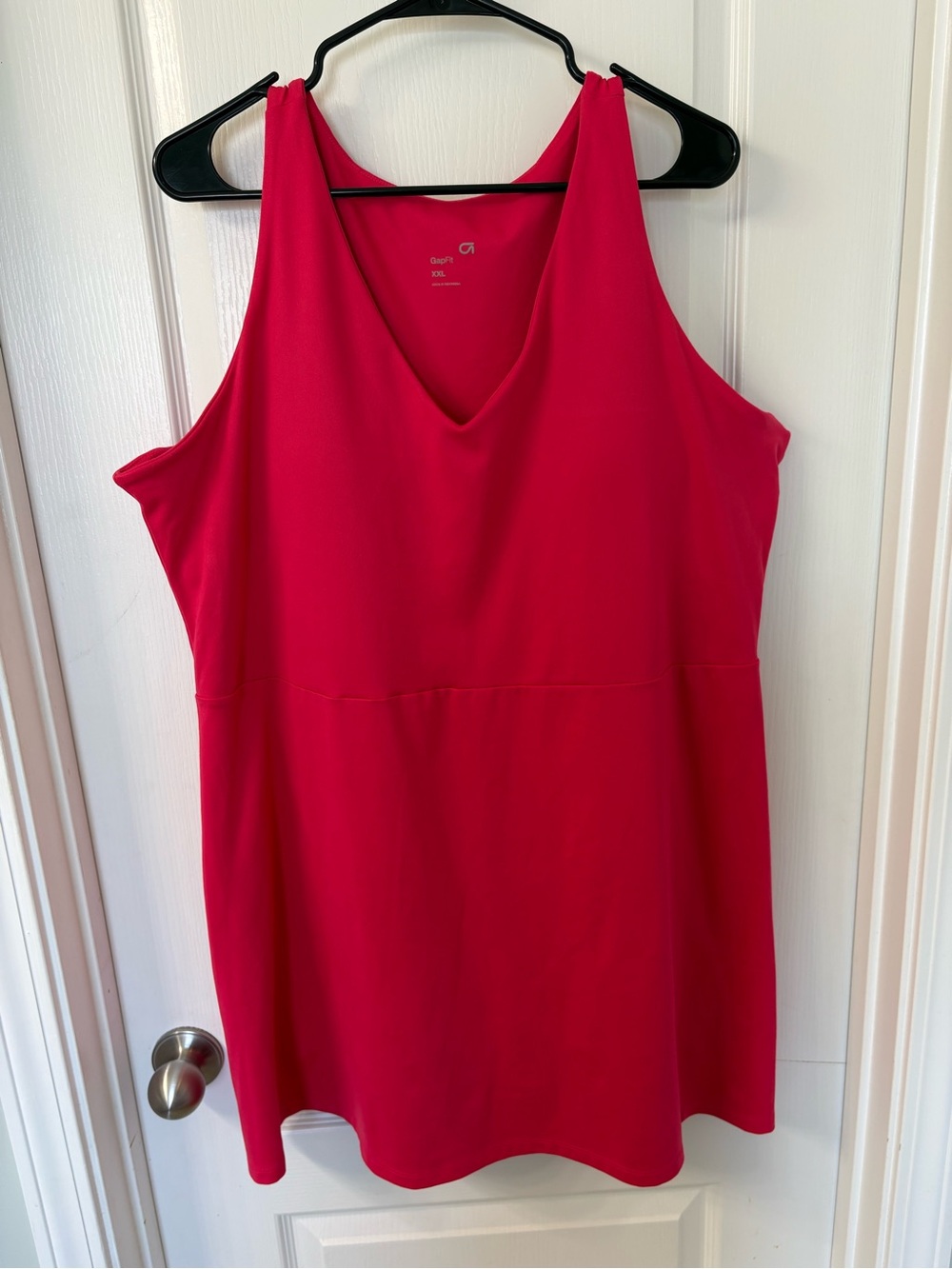 GapFit Pink Tennis Dress Built-In Shorts V-Neck Athletic Active XXL